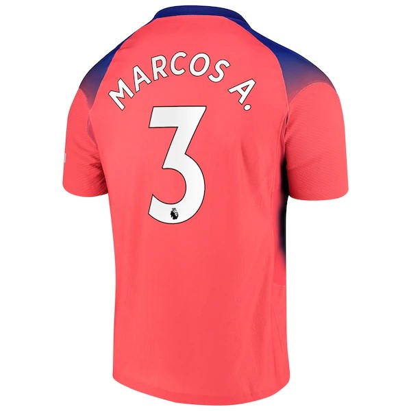 Camiseta Chelsea NO.3 Marcos A. Tercera Equipación 2020-2021 Naranja